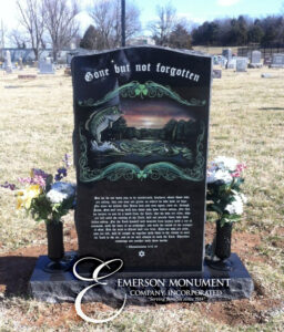 Back of Color Monument by Emerson Monument