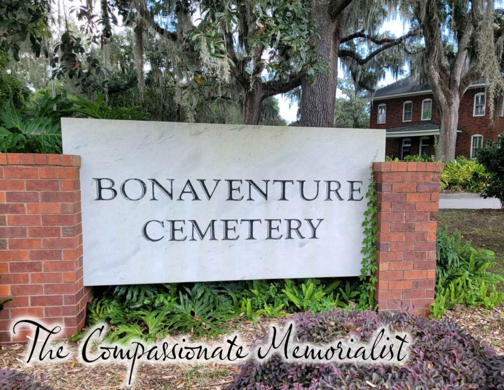 Historical Bonaventure Cemetery is full of stunning cemetery symbolism!