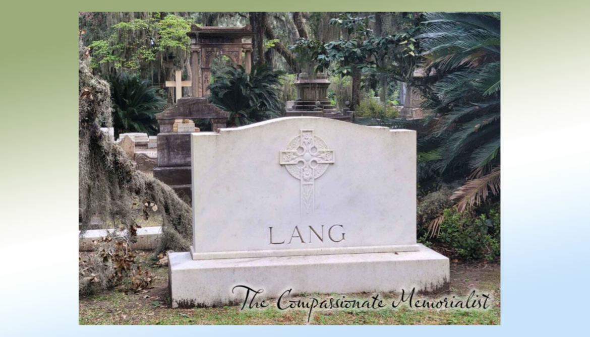 Sharing Stories From The Grave:  Surprising Cemetery Symbols Exposed The Lang Memorial